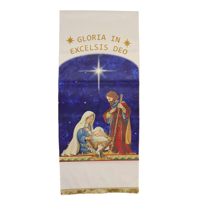 Pano de ambão com Menino Jesus